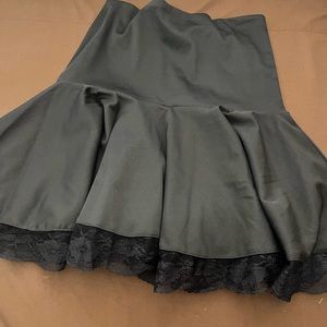 Yesstyle black lace flowy skirt